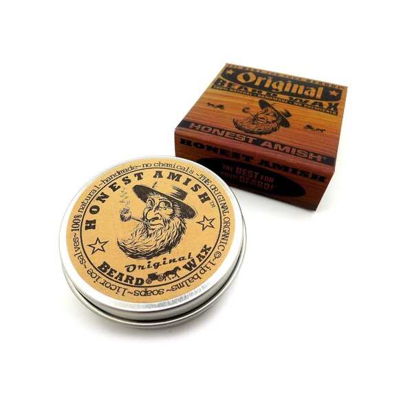 Honest Amish Original Beard Wax - All Natural and Organic- 2 ounce - Picture 3 of 4
